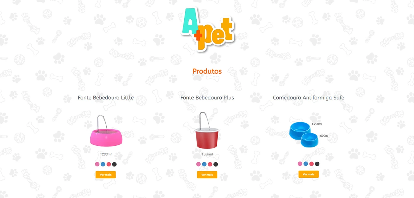 Catálogo de Produtos - A+Pet - TutiWeb Desenvolvimento de Sites e Sistemas