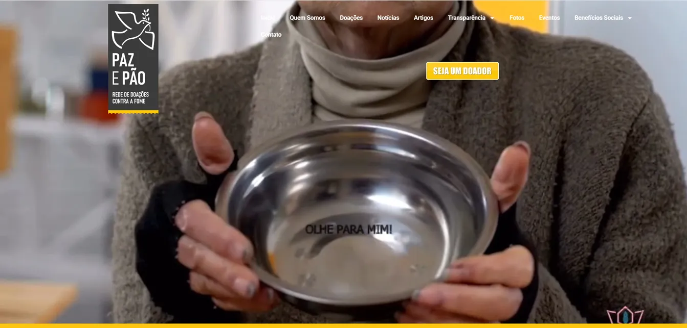 Paz e Pão- TutiWeb Desenvolvimento de Sites e Sistemas