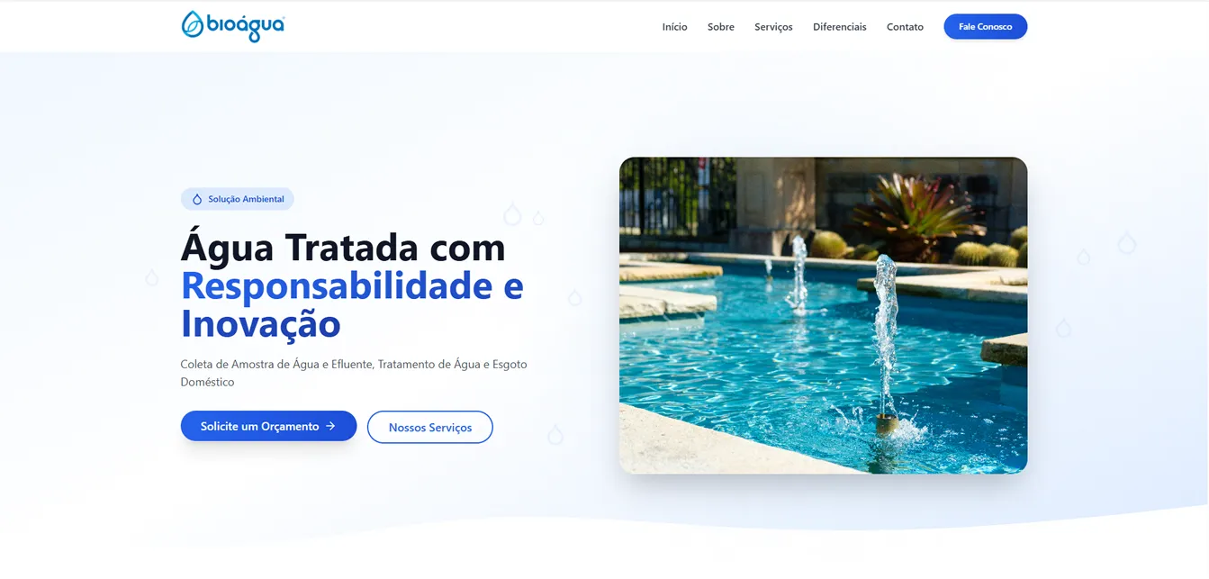 Bioágua Ambiental - TutiWeb Desenvolvimento de Sites e Sistemas