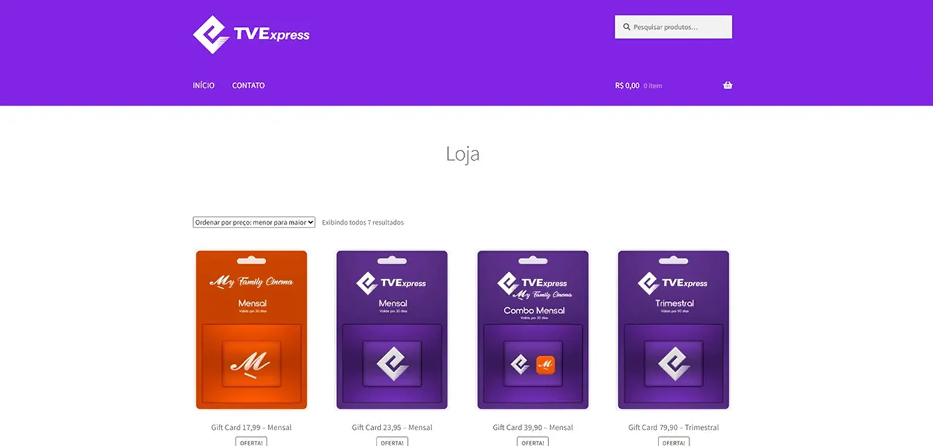 Loja Virtual Editável | Tv Express Store BR - https://tvexpressbr.store/ - TutiWeb Desenvolvimento de Sites e Sistemas