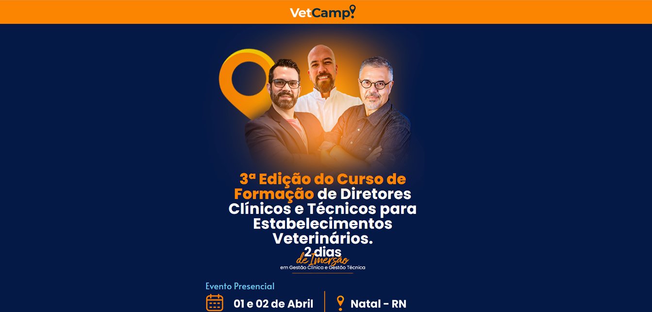 Vet Camp - https://eventovetcamp.com.br/ - TutiWeb Desenvolvimento de Sites e Sistemas